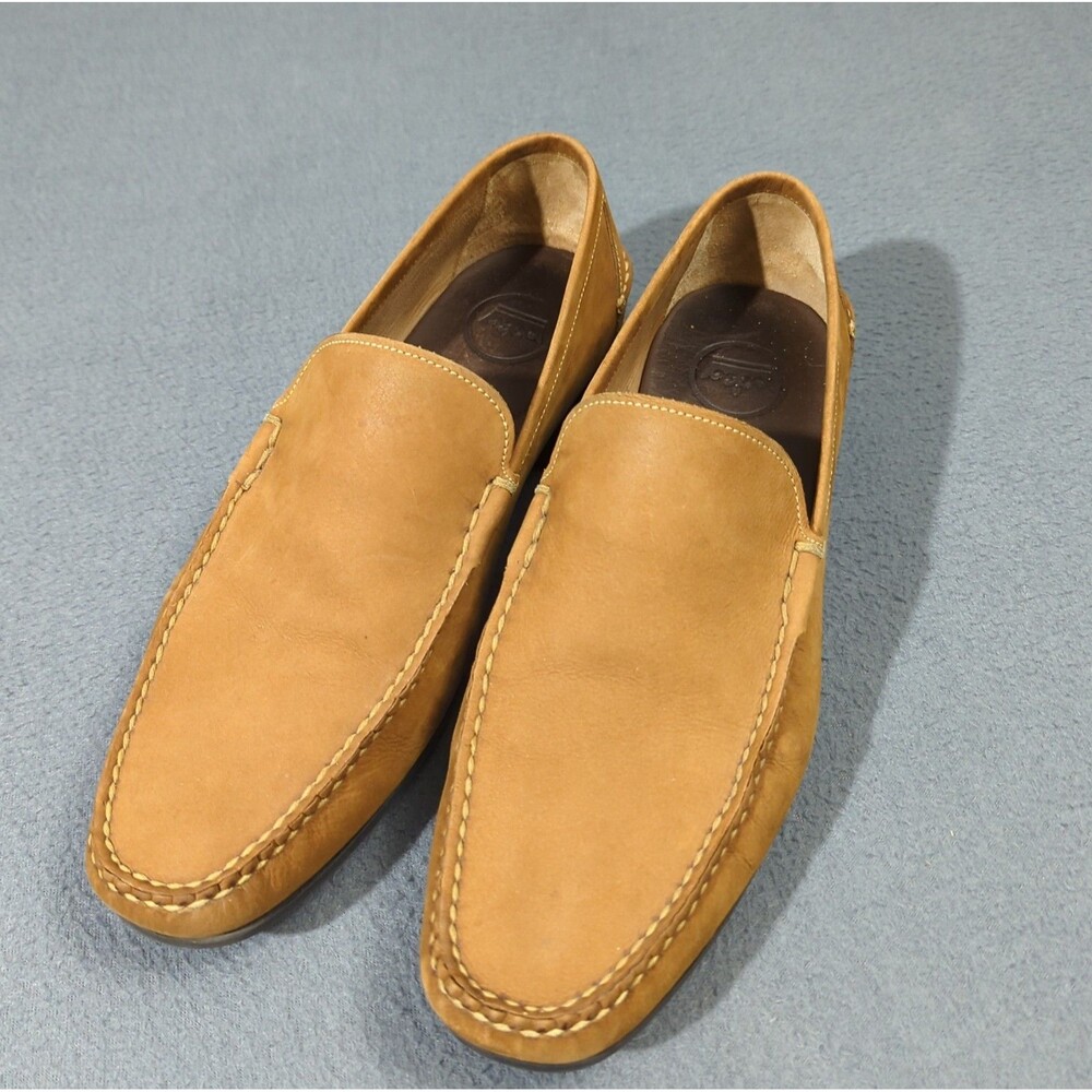 Peter Millar Nubuck Ventian Loafer Shoes Men's 12W Tan Preppy Casual Golf